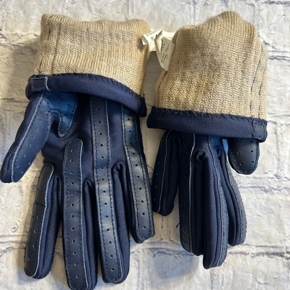 ARIS NAVY WOMEN’S NYLON AND LYCRA RETRO GLOVES ONE SIZE - Picture 4 of 6